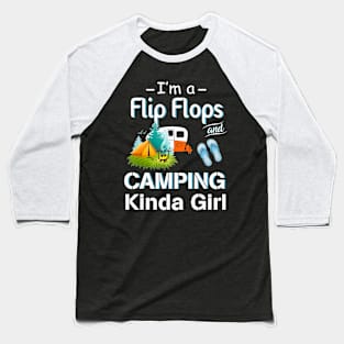 Funny Camping Baseball T-Shirt